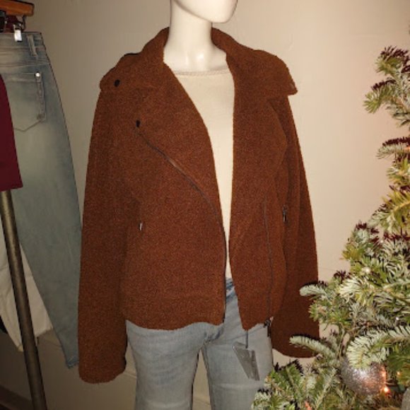 Max Studio Wooly Bomber Jacket - Picture 7 of 10